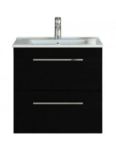 komplet badmiljø underskab med vask eg håndvask badeværelse sort badeværelesmøbler