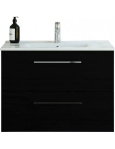 komplet badmiljø underskab med vask eg håndvask badeværelse sort badeværelesmøbler