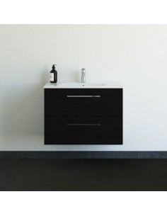 komplet badmiljø underskab med vask eg håndvask badeværelse sort badeværelesmøbler 2