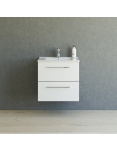 komplet badmiljø underskab med vask eg håndvask badeværelse hvid badeværelesmøbler 2