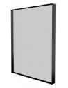 BASICLINE Badeværelsesspejl 61,2 x 49,2 cm - Sort