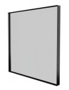 BASICLINE Badeværelsesspejl 61,2 x 61,2 cm - Sort