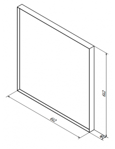badeværelsesspejl vægspejl spejl badeværelse vask håndvask sort 2