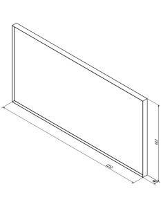 badeværelsesspejl vægspejl spejl badeværelse vask håndvask sort 2