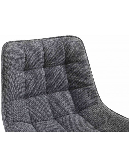 barstol stof grå billig moderne design køkken ryg ryglæn