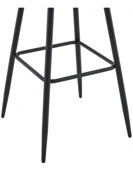 barstol stof grå billig moderne design køkken ryg ryglæn
