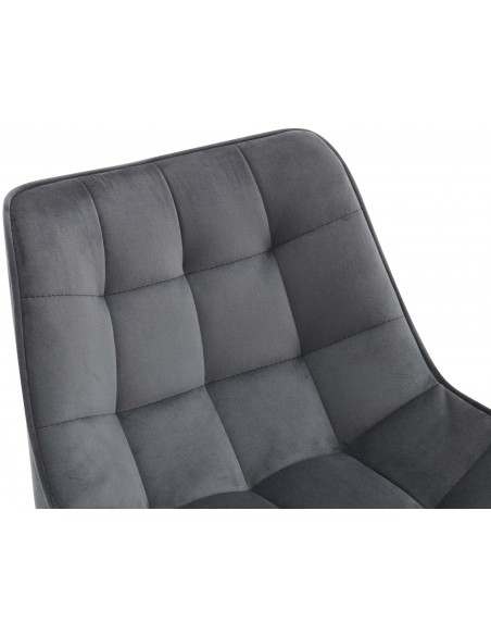 barstol stof grå billig moderne design køkken ryg ryglæn velour