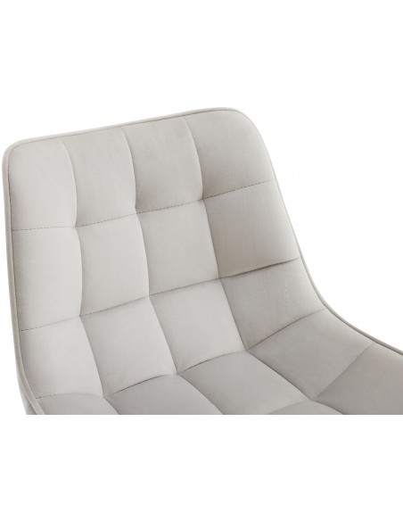 barstol stof grå billig moderne design køkken ryg ryglæn velour