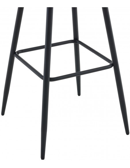 barstol stof grå billig moderne design køkken ryg ryglæn velour