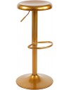 Barstol i metal H58 - 79 cm - Guld