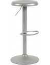 Barstol i metal H58 - 79 cm - Sølv