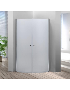 buet brusedør brusehjørne brusevæg moderne badeværelse glas