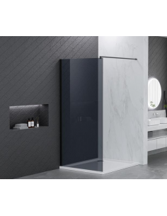 brusevæg sort new york moderne badeværelse