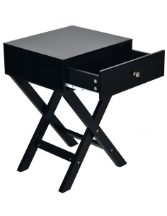 sengebord natbord sort moderne design 2