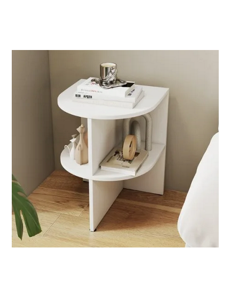 sengebord natbord hvid moderne design