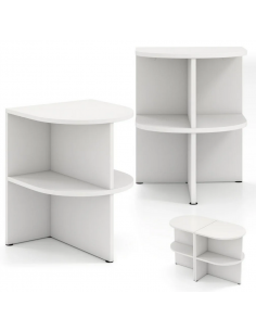 sengebord natbord hvid moderne design