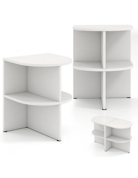 sengebord natbord hvid moderne design
