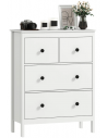 Kommode i møbelplade H97 x B74 x D35 cm - Hvid