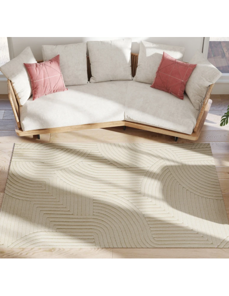 løst tæppe løse tæpper creme hvid beige