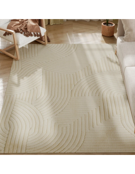 løst tæppe løse tæpper creme hvid beige