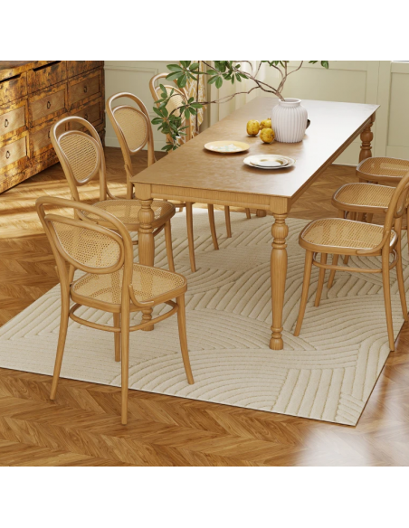 løst tæppe løse tæpper creme hvid beige