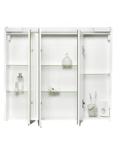 spejlskab skab med spejl til badeværelse led lys belysning stikkontakt 2