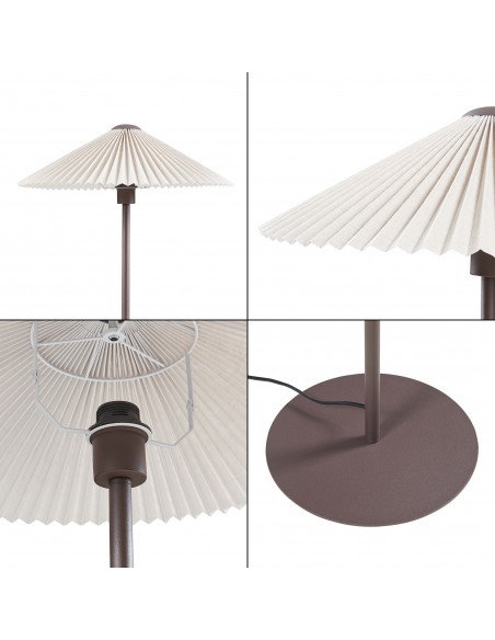 Gulvlampe plissé skærm