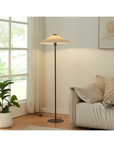 Gulvlampe plissé skærm