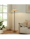 ADORE Gulvlampe i metal og polyester H147 cm 1 x E27 - Mat Brun/Cremehvid