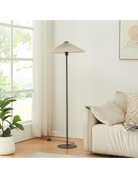 Gulvlampe plissé skærm