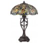 Belle Tiffany Bordlampe H64,8 cm 2 x E27 - Mørk bronze