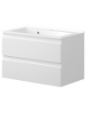 VENICE Komplet badmiljø i MDF og keramik H51 x B80,5 cm - Mat hvid