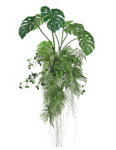kunstige planter Monstera naturtro bregne