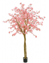 Stort kunstigt blomstertræ H240 cm - Pink