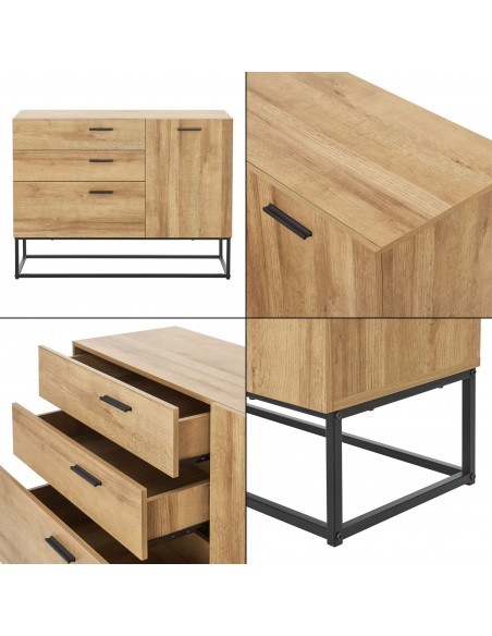 skænk skuffer skabe smal billig stuemøbler moderne træ skandinavisk nordisk design