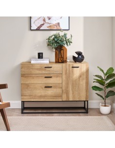 skænk skuffer skabe smal billig stuemøbler moderne træ skandinavisk nordisk design