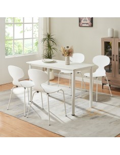 Spisebordsstole hvid træ nordisk skandinavisk dansk design træ billige kan stables 2