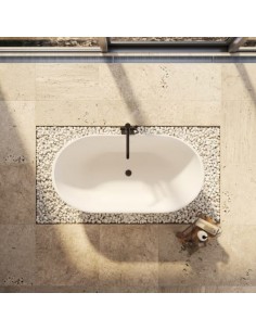 fritstående badekar 150 mat hvid akryl 2