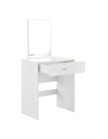 hvidt sminkebord moderne børn design med spejl og lys garderobe entre indretning træ
