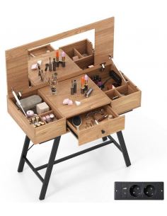 sminkebord moderne børn design med spejl og lys garderobe entre indretning træ