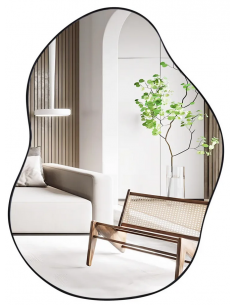 sort spejl garderobe entre soveværelse helkropsspejl stort organisk organiske