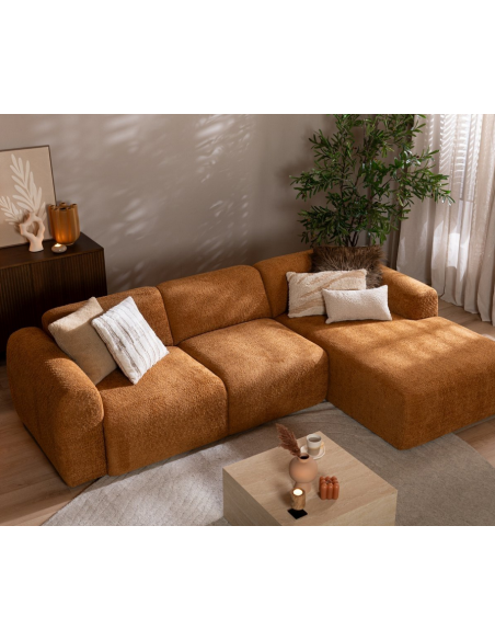 chaiselongsofa chaiselong sofa boucle højrevendt stof