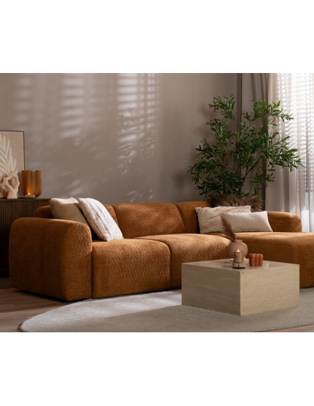 chaiselongsofa chaiselong sofa boucle højrevendt stof