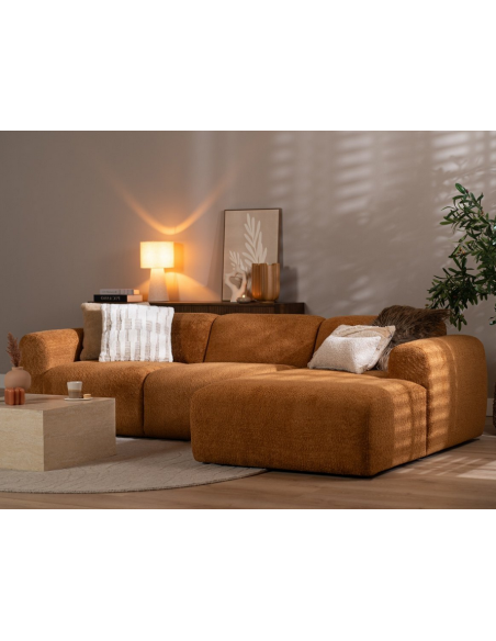 chaiselongsofa chaiselong sofa boucle højrevendt stof