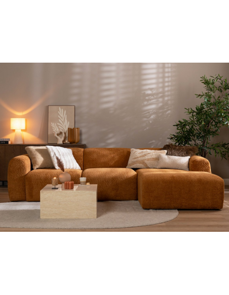 chaiselongsofa chaiselong sofa boucle højrevendt stof
