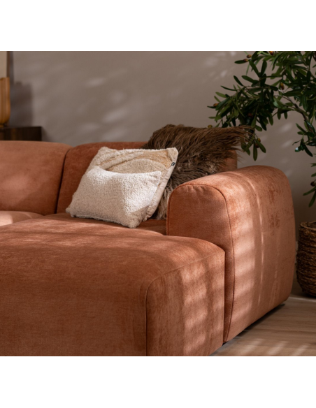 chaiselongsofa chaiselong sofa polyester højrevendt stof
