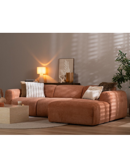 chaiselongsofa chaiselong sofa polyester højrevendt stof