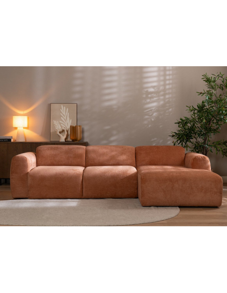 chaiselongsofa chaiselong sofa polyester højrevendt stof