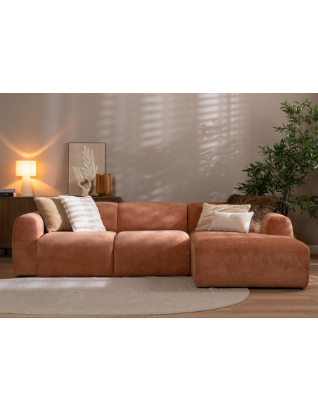 chaiselongsofa chaiselong sofa polyester højrevendt stof