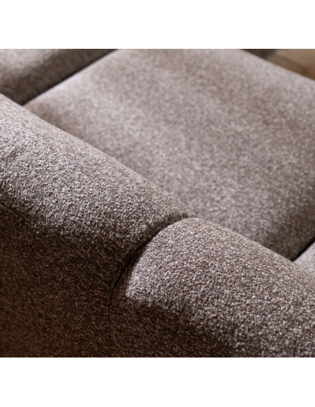 chaiselongsofa chaiselong sofa boucle højrevendt stof grå brun